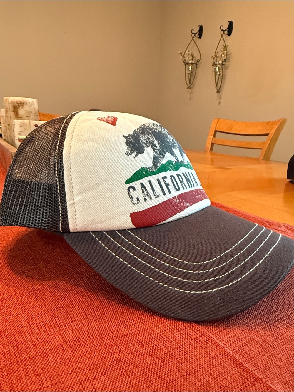 Billabong California Love Trucker Hat - Beige, Black, Green, Red